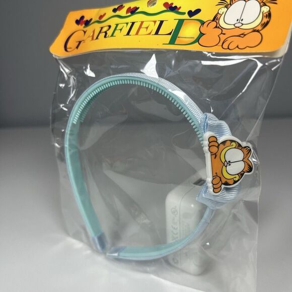 New GARFIELD Vintage Light Blue Headband JIM DAVIS Cat - Picture 1 of 5